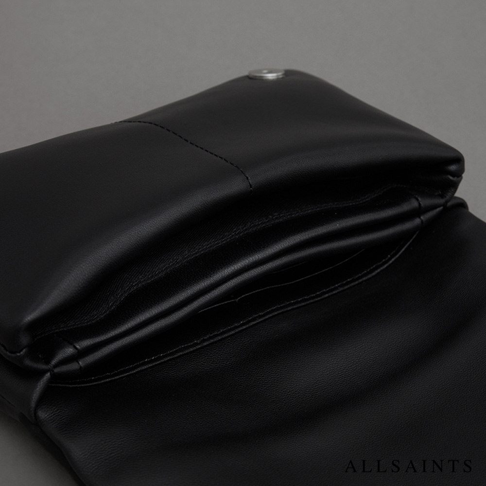 ALLSAINTS EZRA 鉚釘羊皮斜背包折扣推薦