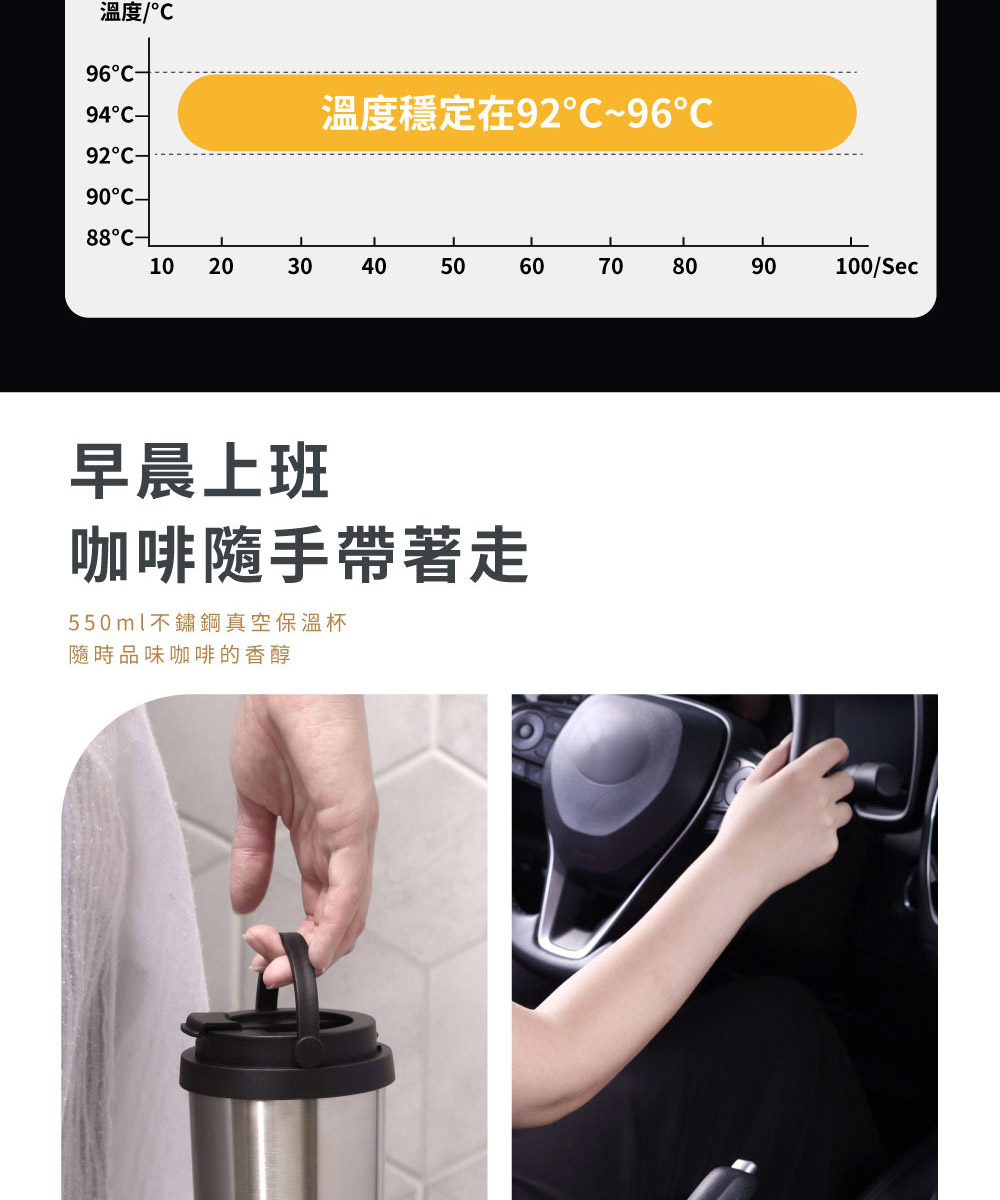 550ml不鏽鋼真空保溫杯