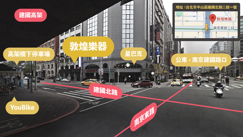 地址台北市中山區建國北路二段一號