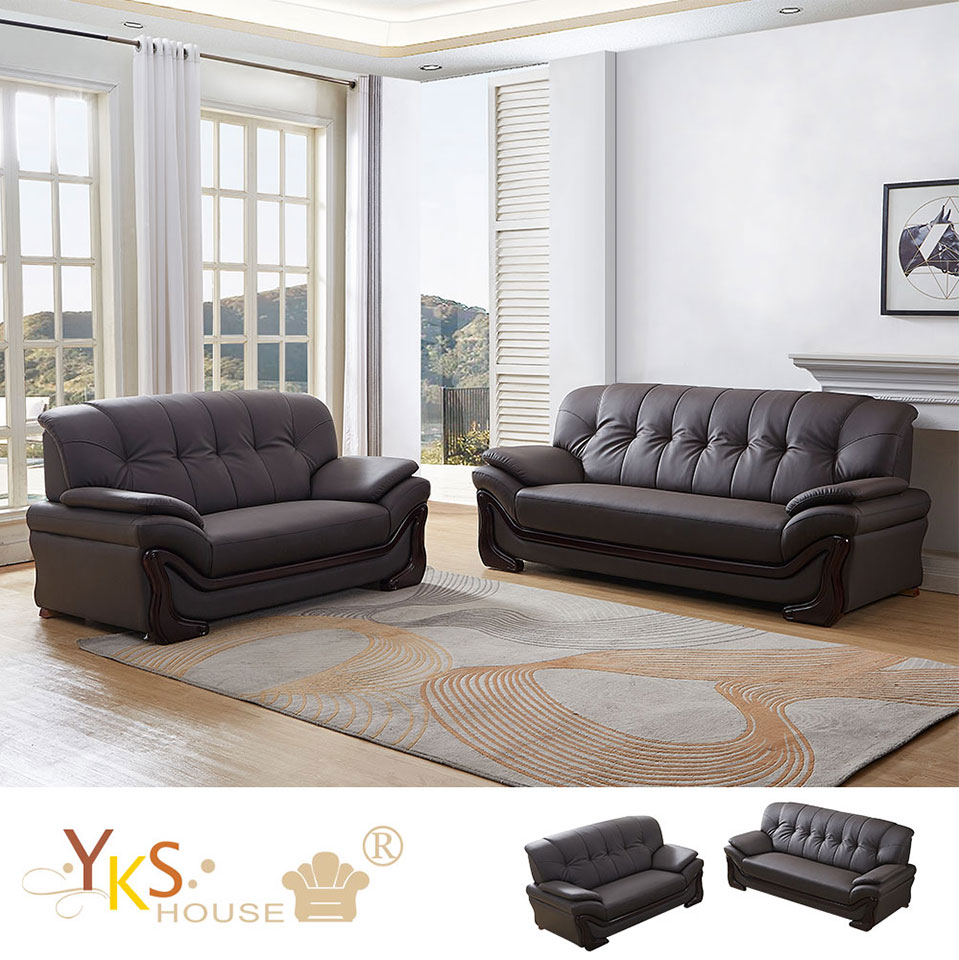 YKSHOUSE 皇鼎2+3人座獨立筒皮沙發組 推薦