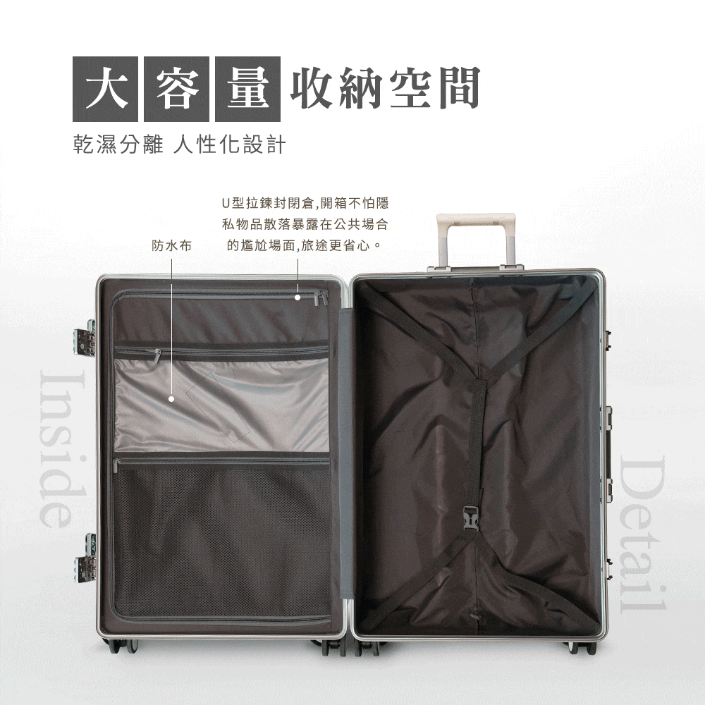 U型拉鍊封閉倉,開箱不怕隱