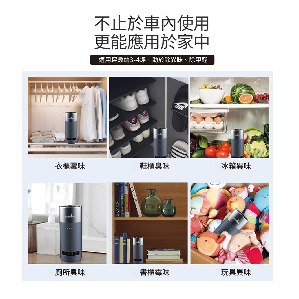 適用坪數約34坪,助於除異味、除甲醛