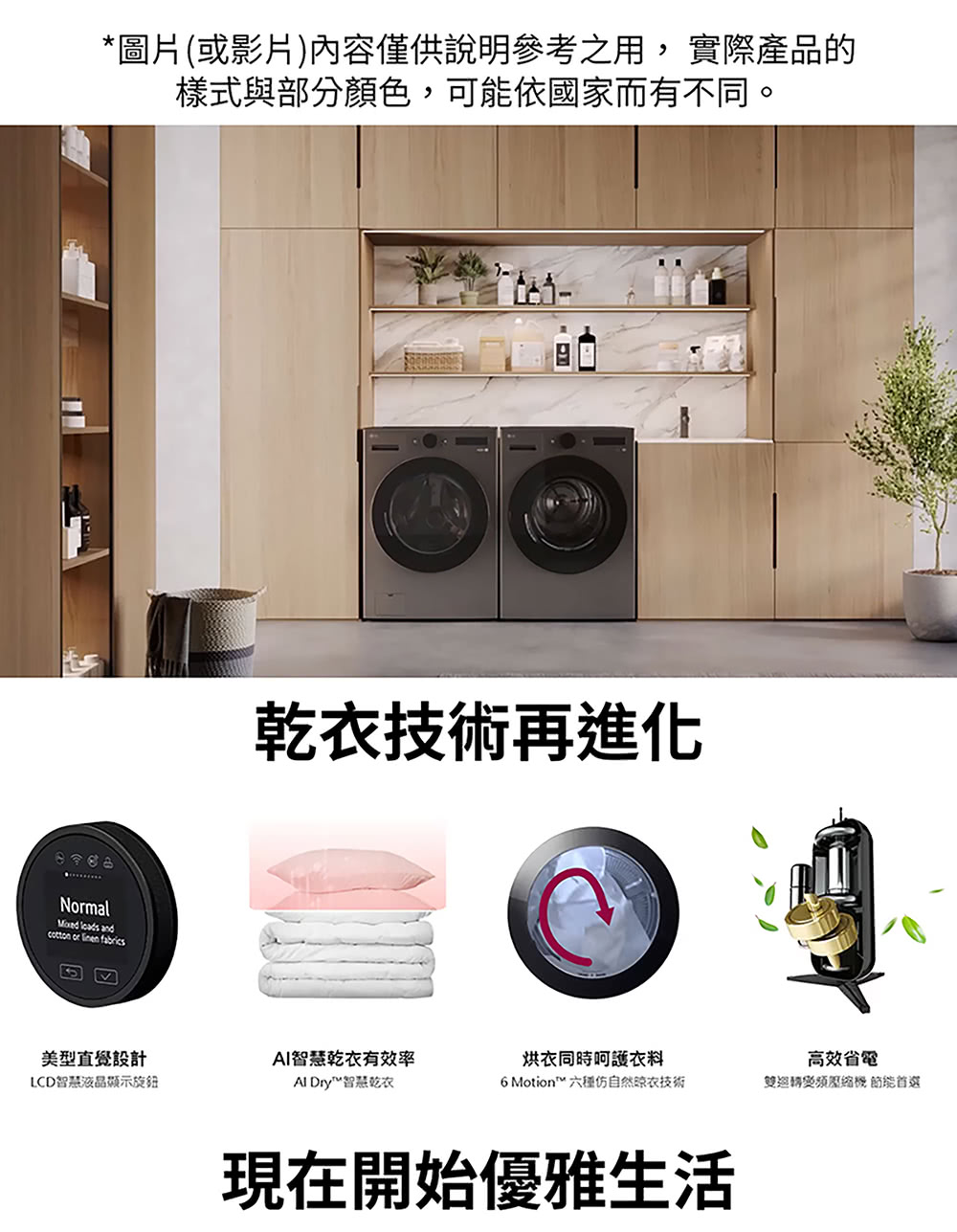 圖片或影片內容僅供說明參考之用,實際產品的