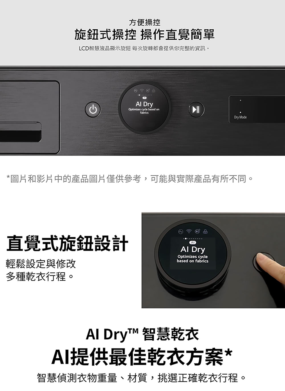 圖片和影片中的產品圖片僅供參考,可能與實際產品有所不同。