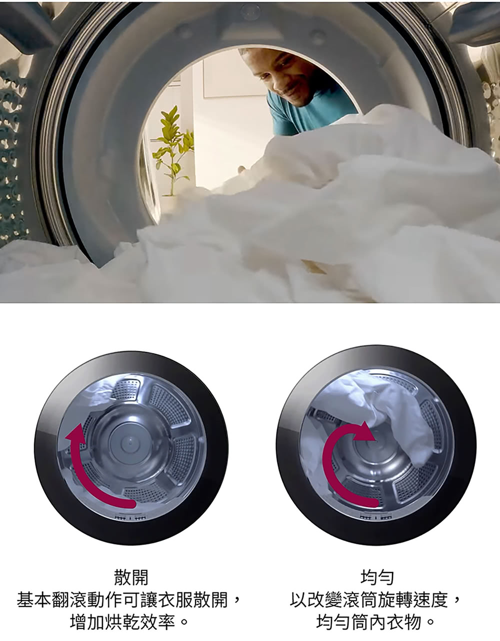 基本翻滾動作可讓衣服散開,