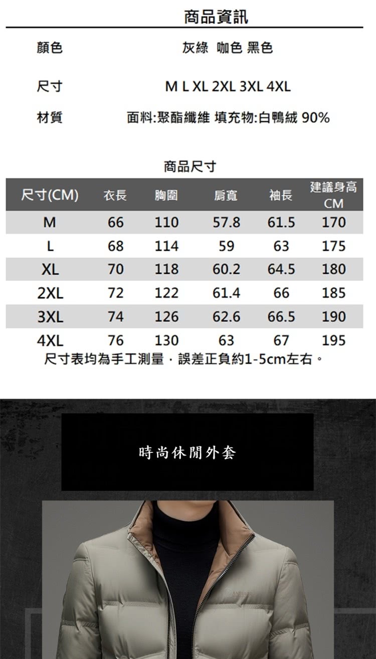 尺寸表均為手工測量,誤差正負約15cm左右。