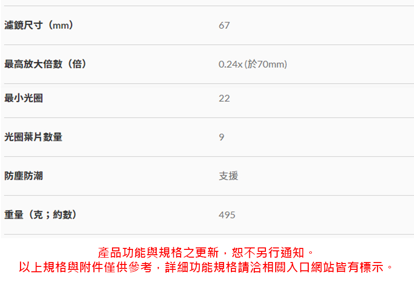 以上規格與附件僅供參考,詳細功能規格請洽相關入口網站皆有標示。