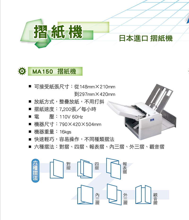 DLLES IN 6種摺法 摺紙機 日本進口( / 台 MA150) - 全聯全電商