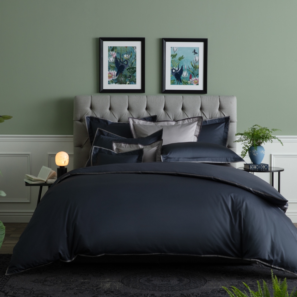 WEDGWOOD 500織長纖棉 刺繡被套1入|Solid WEDGWOOD 500織長纖棉 刺繡被套1入|Solid