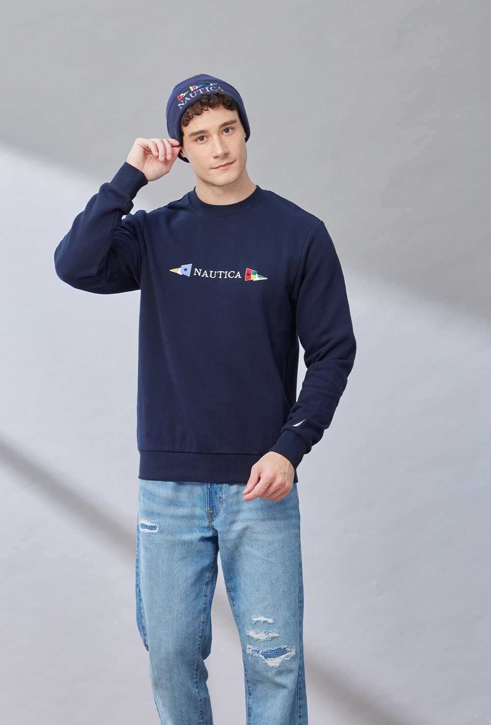 NAUTICA 品牌彩色旗幟針織毛帽(藍色) 推薦 NAUTICA 品牌彩色旗幟針織毛帽(藍色) 推薦