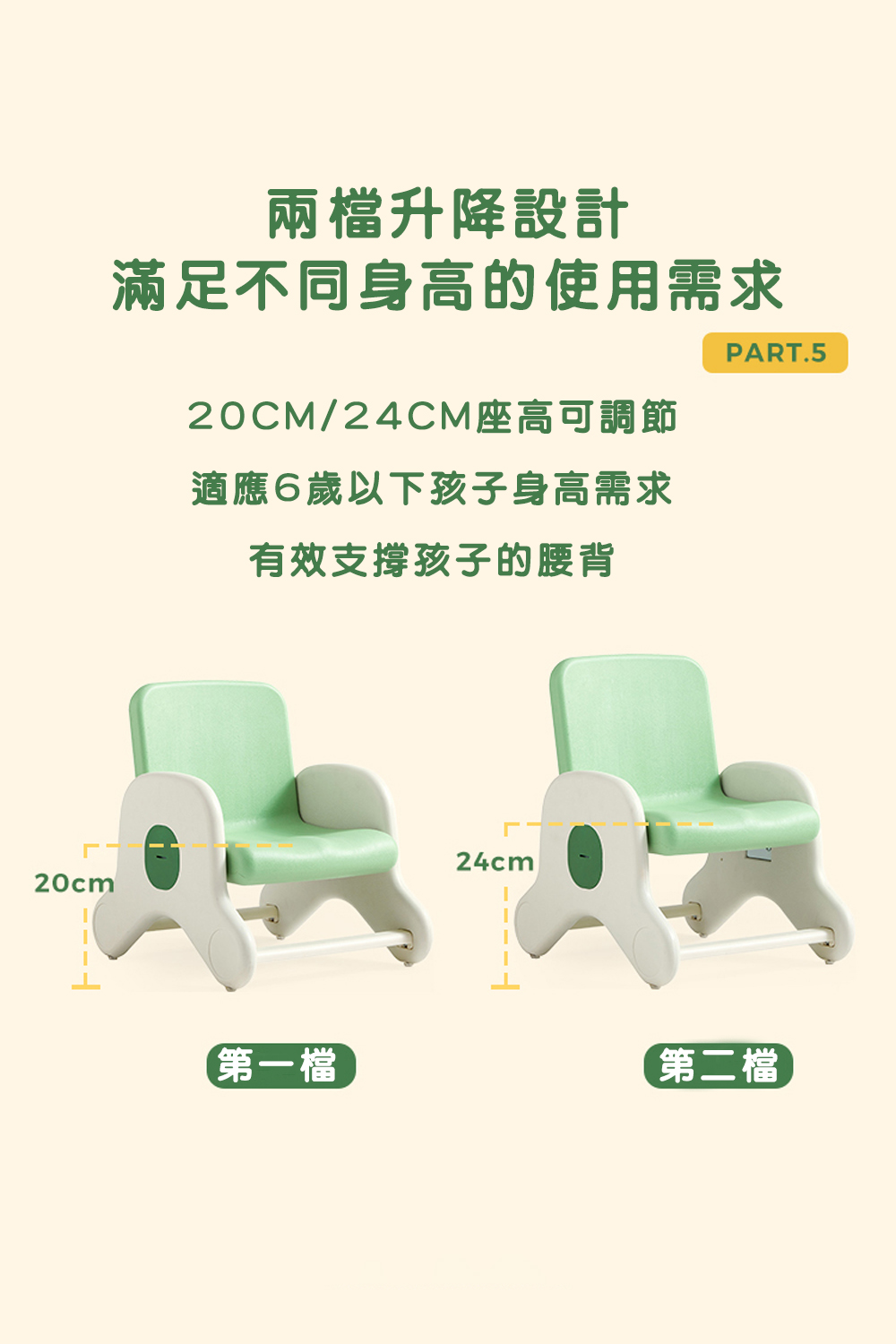 20CM24CM座高可調節