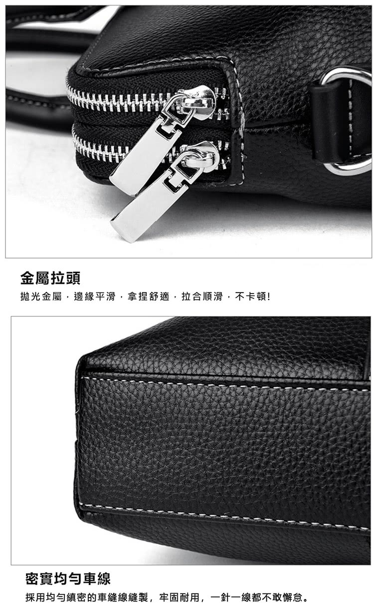 金屬拉頭 拋光金屬,邊緣平滑,拿捏舒適,拉合順滑,不卡頓 密實均勻車線 採用均勻縝密的車縫線縫製,牢固耐用,一針一線都不敢懈怠。 