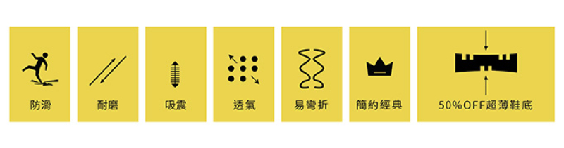 PUHU 彪琥 玩色休閒鞋-女款黃(100%MIT 日常穿搭