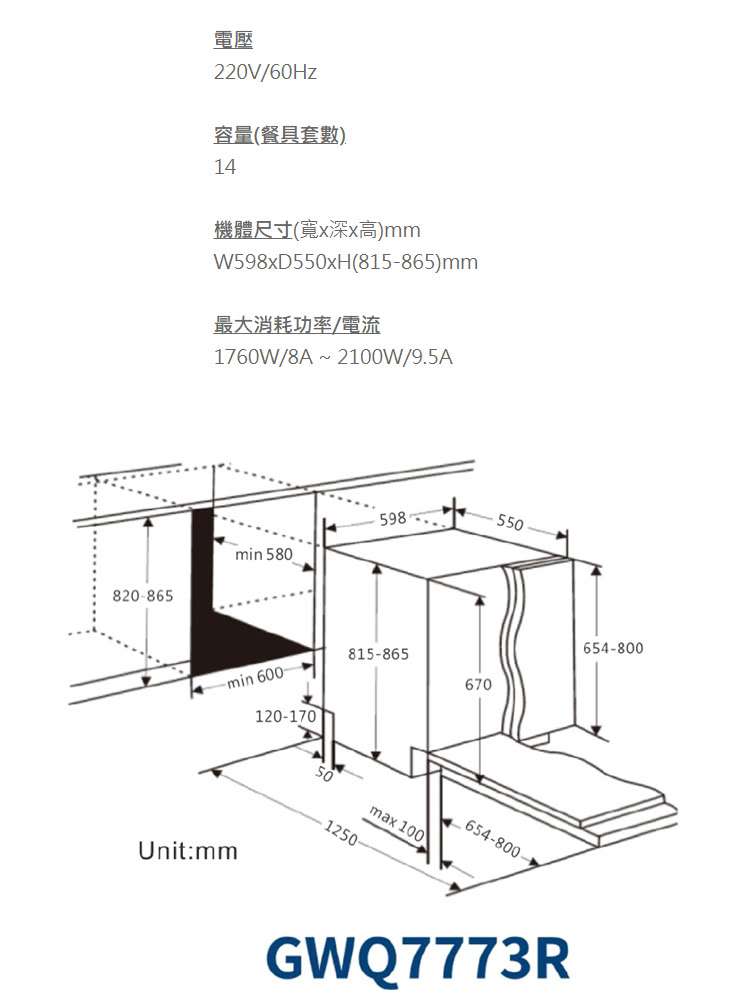 Glem Gas GWQ7773R - 詳情3