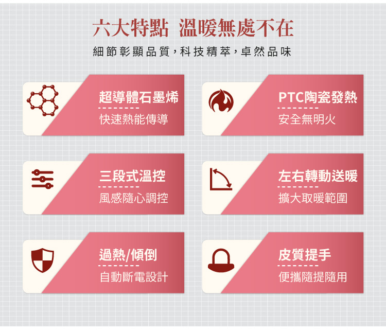 SONGEN 松井 直立式石墨烯陶瓷電暖器/暖氣機/電暖爐(