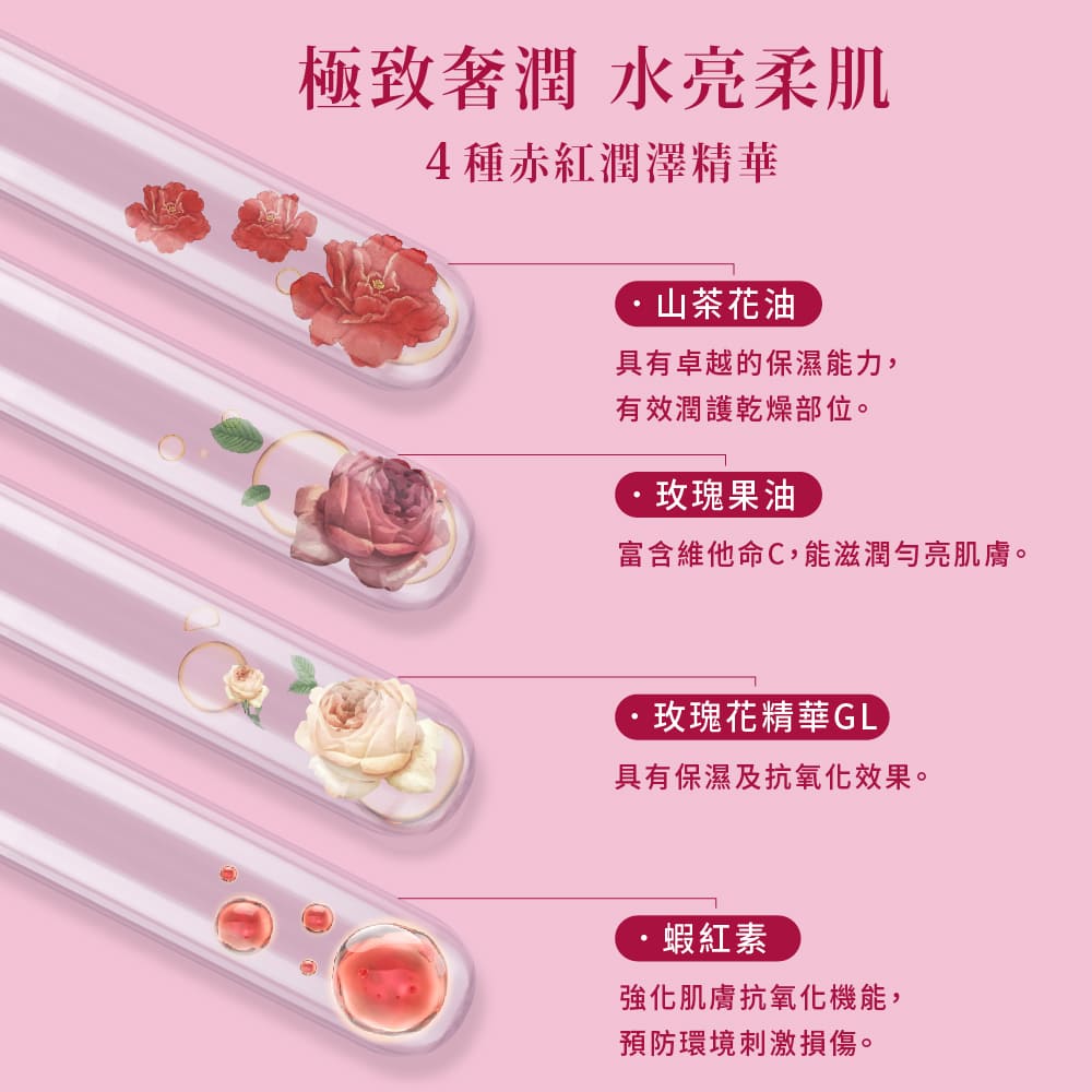 富含維他命C,能滋潤勻亮肌膚。