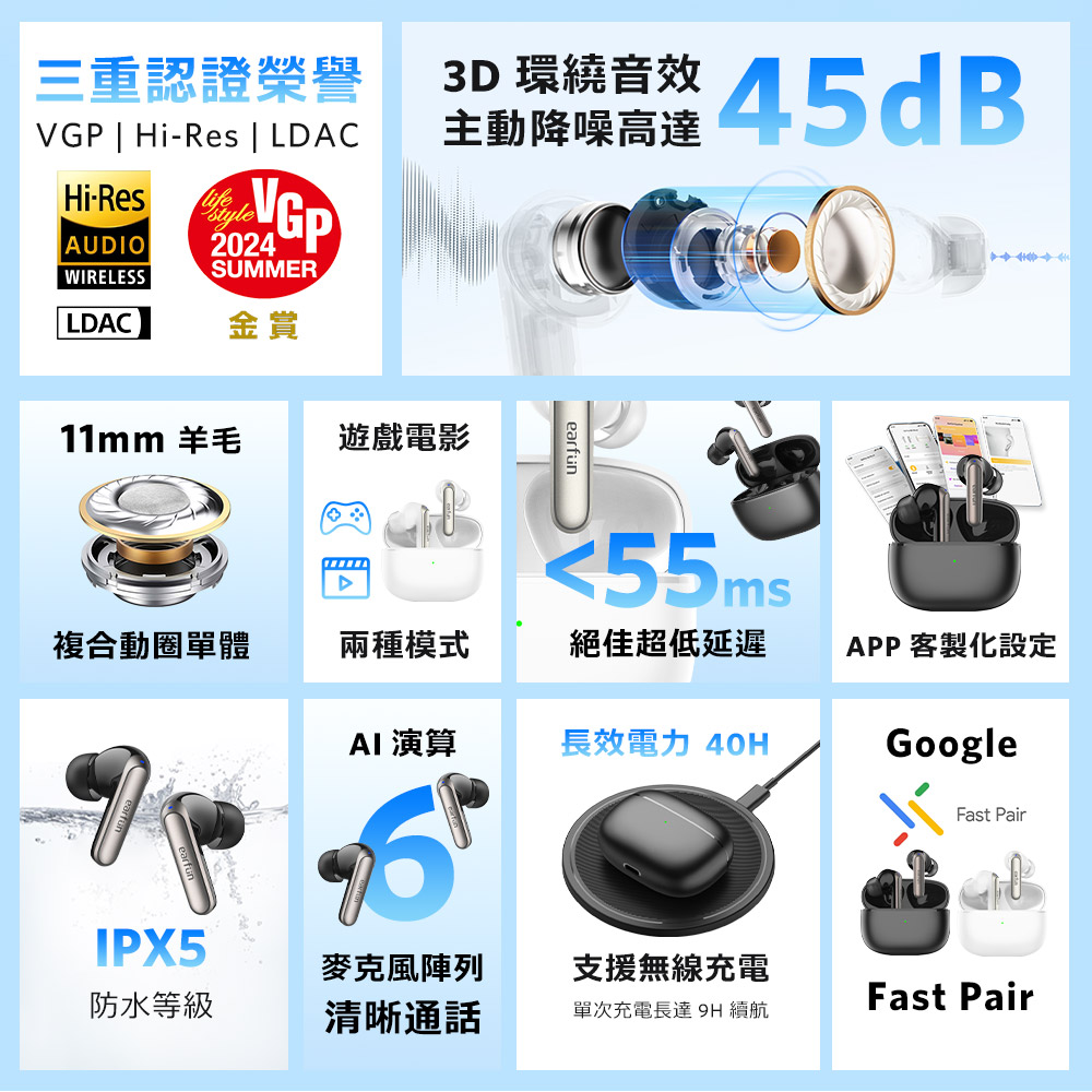 單次充電長達 9H 續航