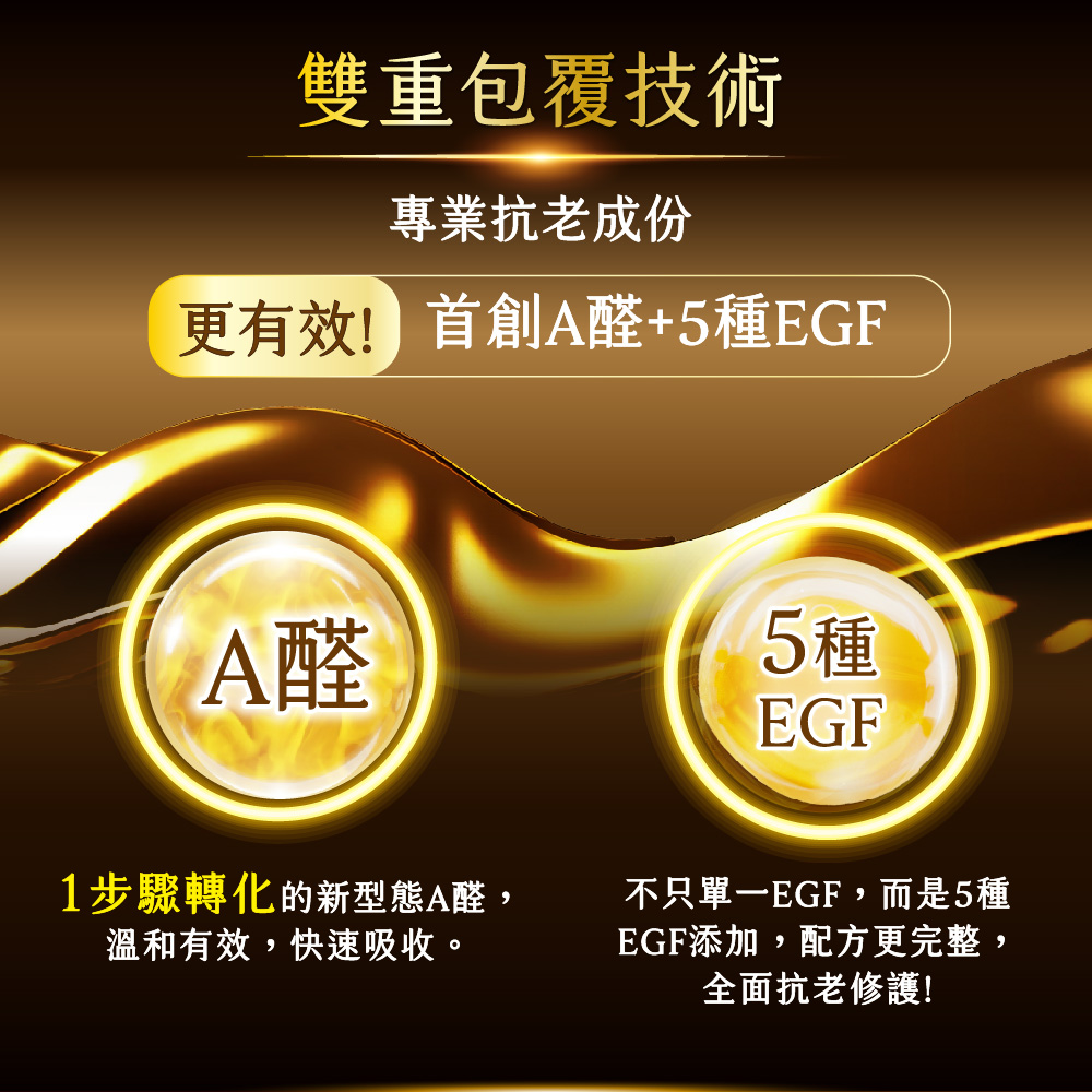 更有效首創A醛5種EGF