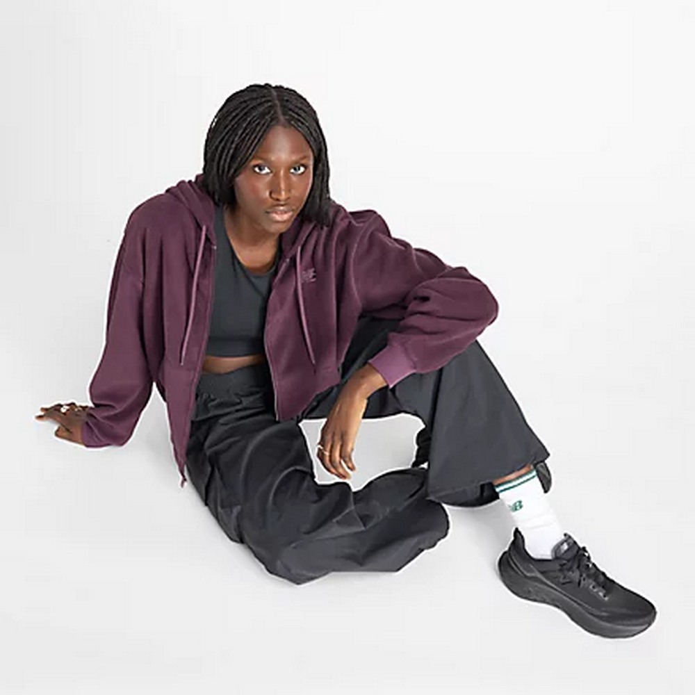 NEW BALANCE NB 刷毛連帽外套 刷毛外套 連帽外
