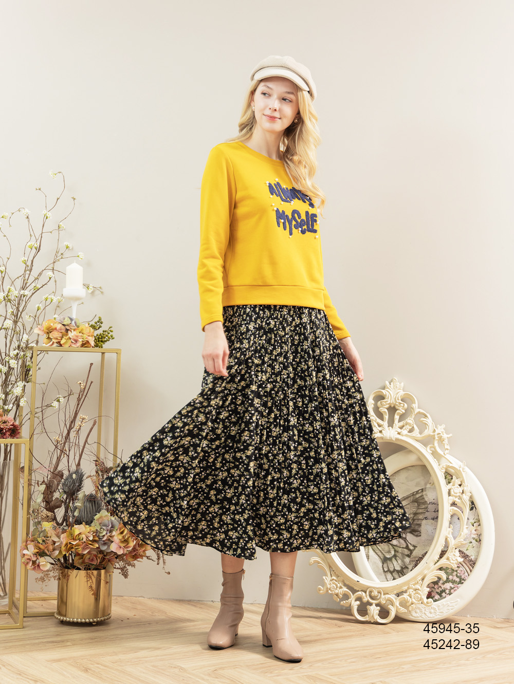 Iris Girls 艾莉詩 慢旅行毛繡棉質上衣-2色(45