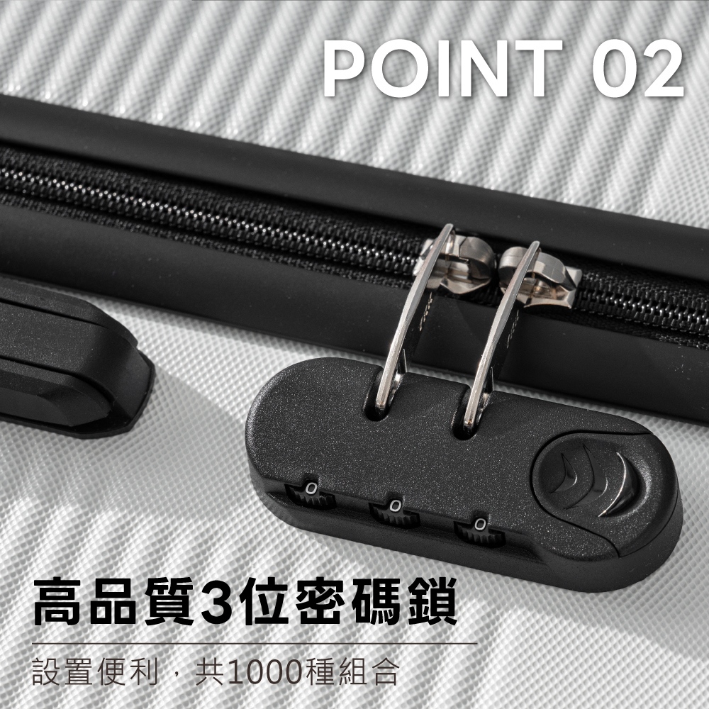 高品質3位密碼鎖 設置便利,共1000種組合 