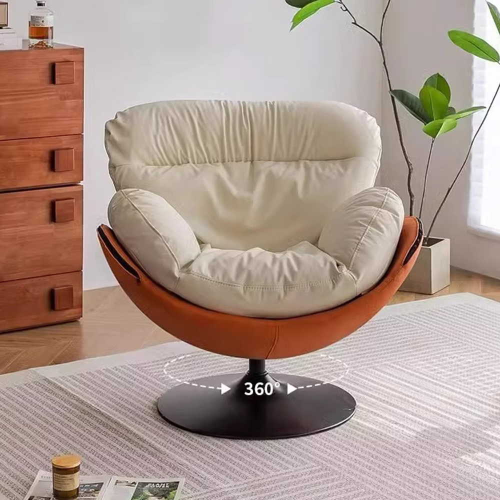 寧樂 北歐單人沙發休閒椅 沙發椅 懶人椅 懶人沙發 旋轉躺椅