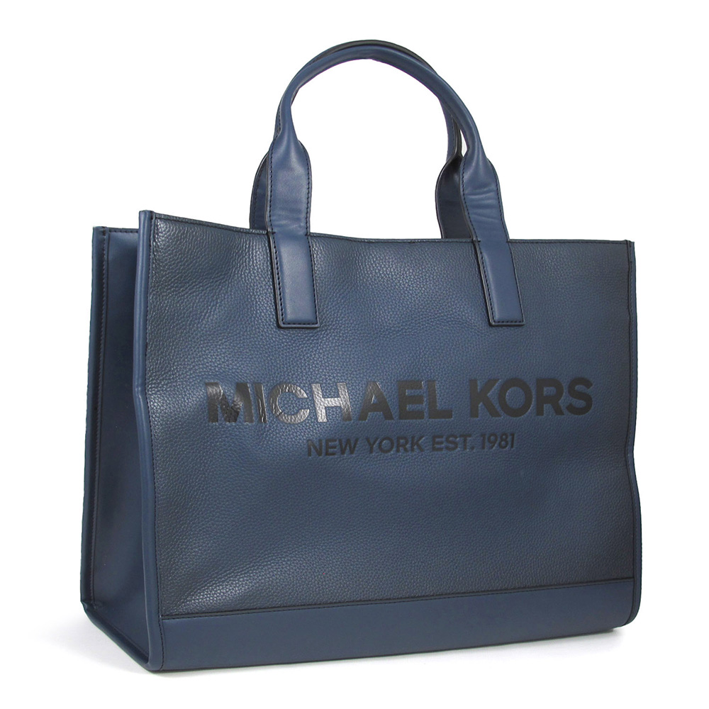 Michael Kors 男款 壓印LOGO荔枝紋皮革大款手