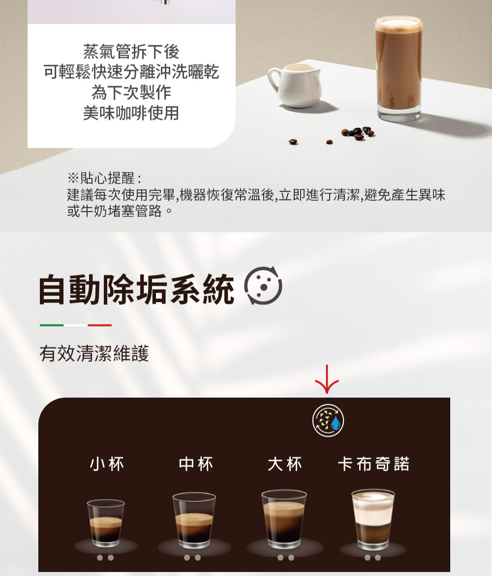 建議每次使用完畢,機器恢復常溫後,立即進行清潔,避免產生異味