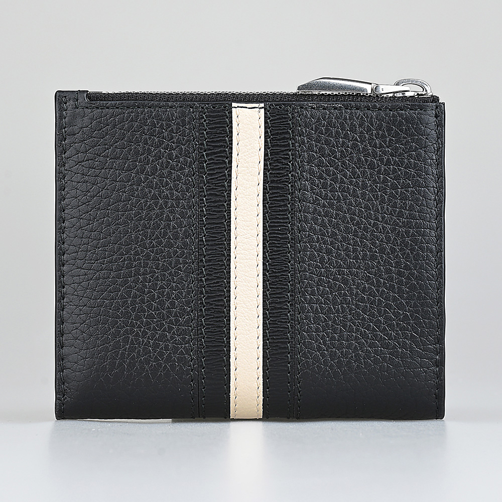 BALLY BALLY RIBBON經典燙印銀字LOGO黑白