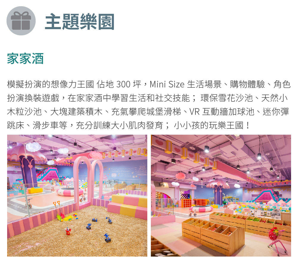 模擬扮演的想像力王國 佔地 300 坪,Mini Size 生活場景、購物體驗、角色