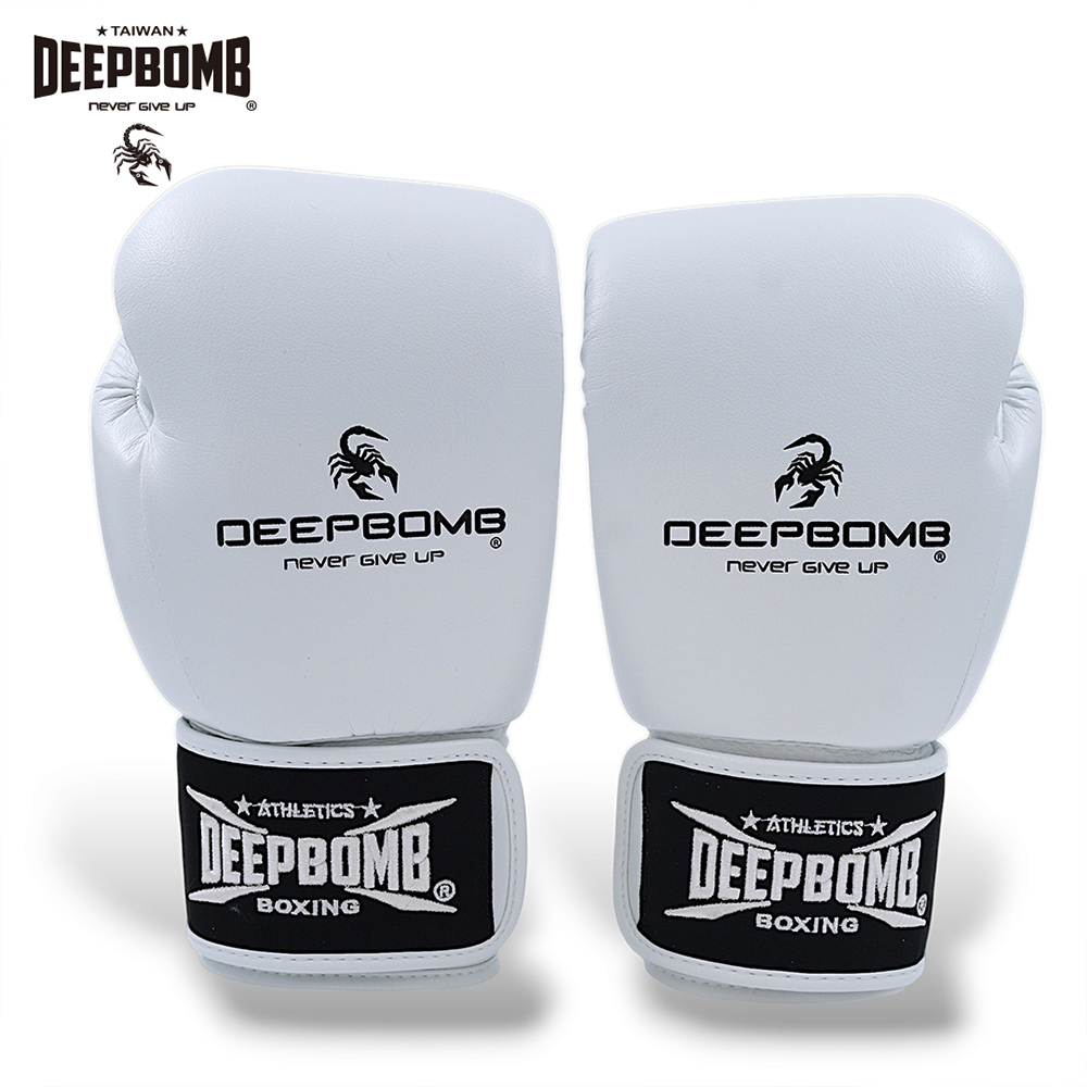 DEEPBOMB 新款文青系列拳套一雙入-白(拳套 拳擊 泰