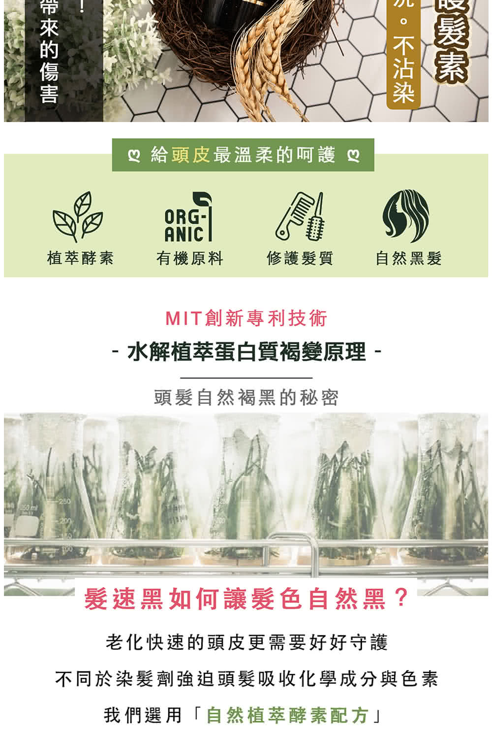 PureHome 髮速黑免沖洗植萃護髮素90ml×3入組(遮 PureHome 髮速黑免沖洗植萃護髮素90ml×3入組(遮