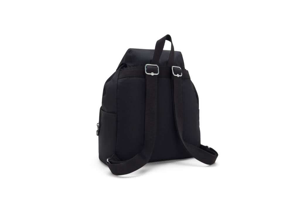 KIPLING官方旗艦館 率性曜石黑大容量多袋收納後背包-A