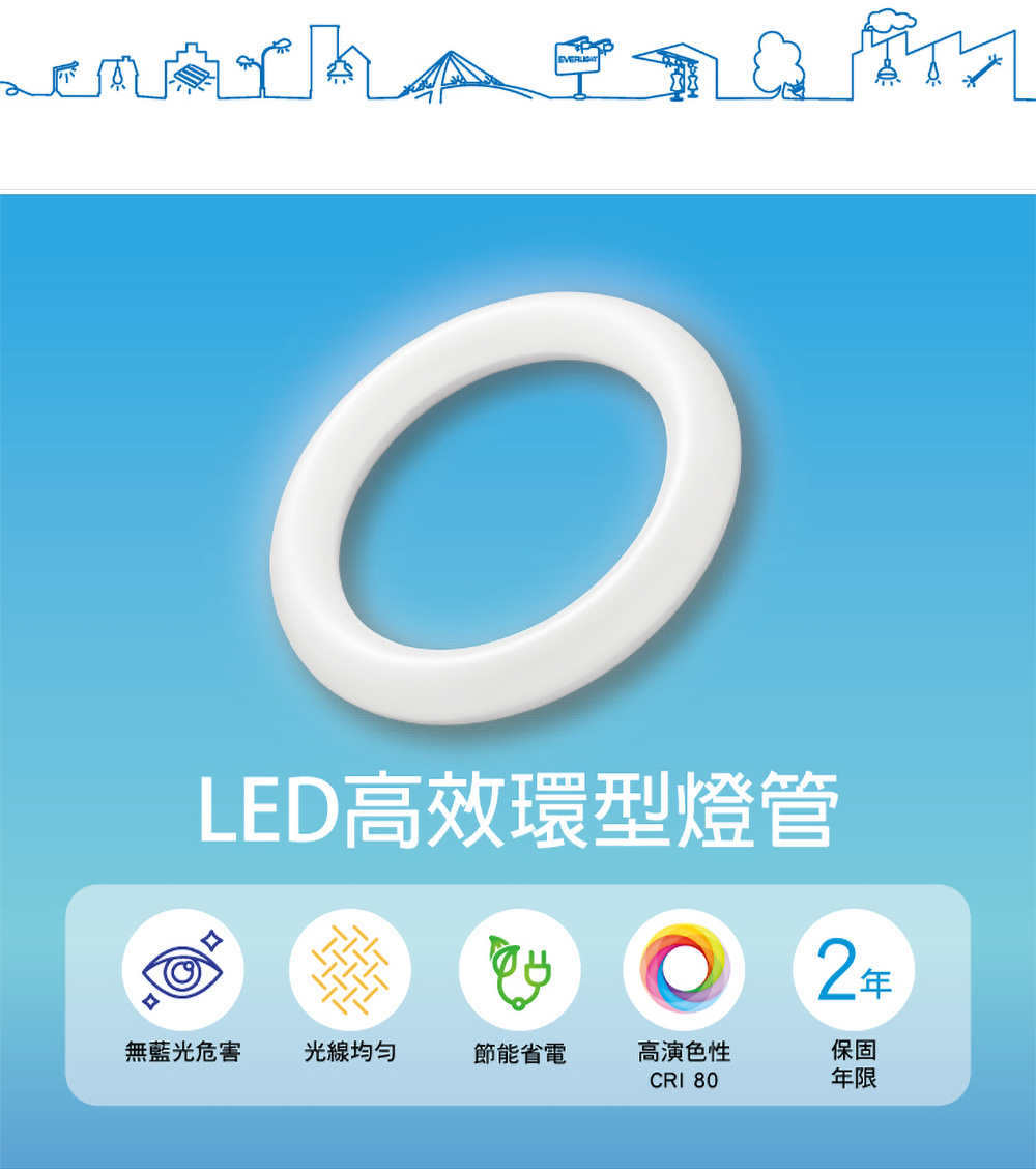 LED高效環型燈管