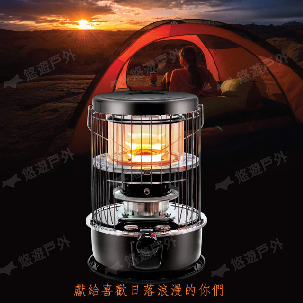 PASECO 鈦離子煤油暖爐 CAMP-10 雙色(悠遊戶外 PASECO 鈦離子煤油暖爐 CAMP-10 雙色(悠遊戶外