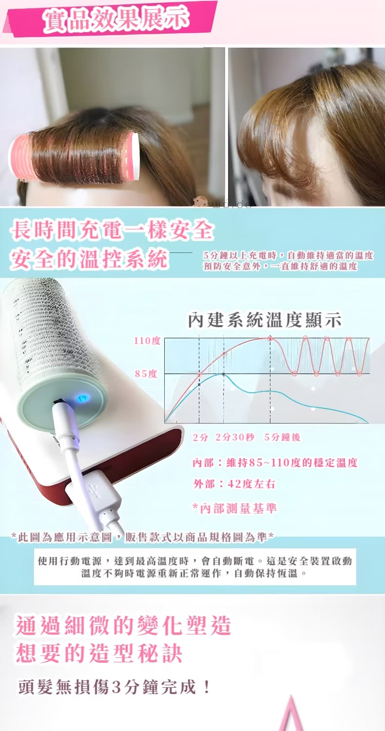 使用行動電源,達到最高溫度時,會自動斷電。這是安全裝置啟動