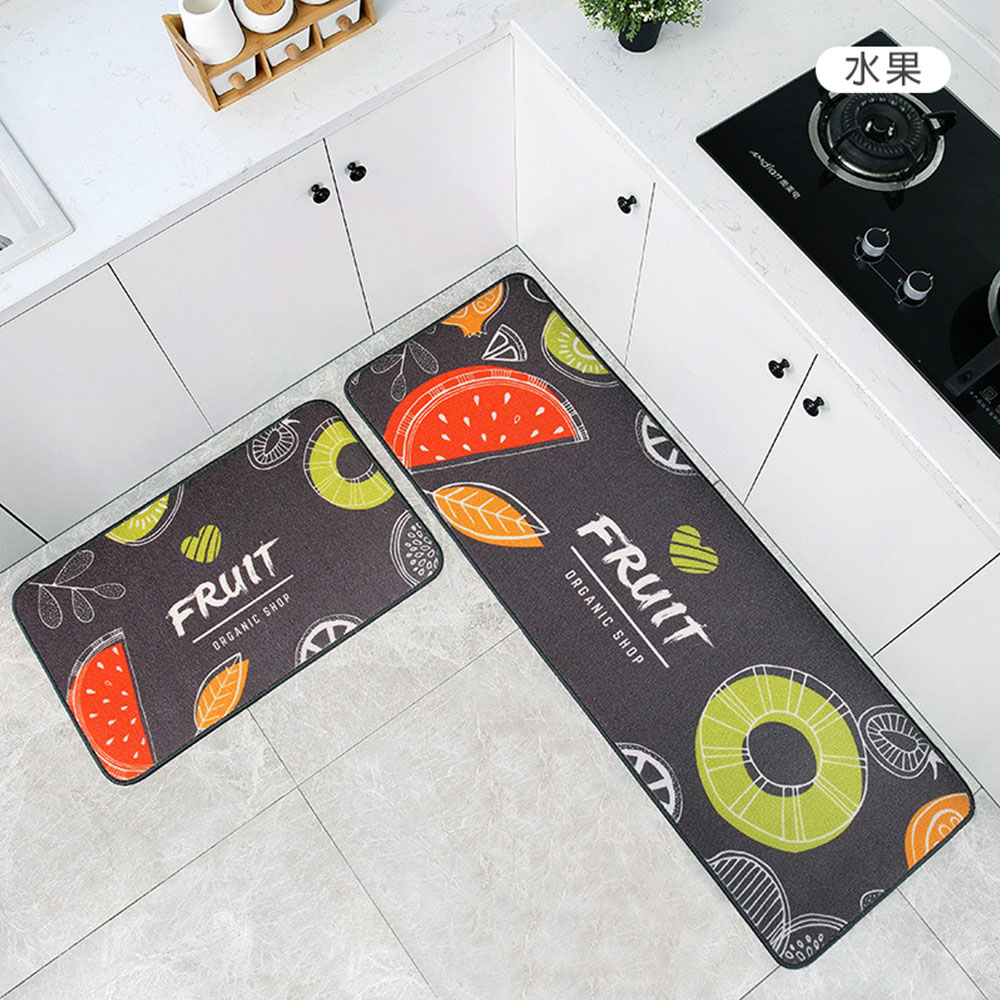 聚時柚 2件組高質感120*40+60*40cm廚房吸水玄關