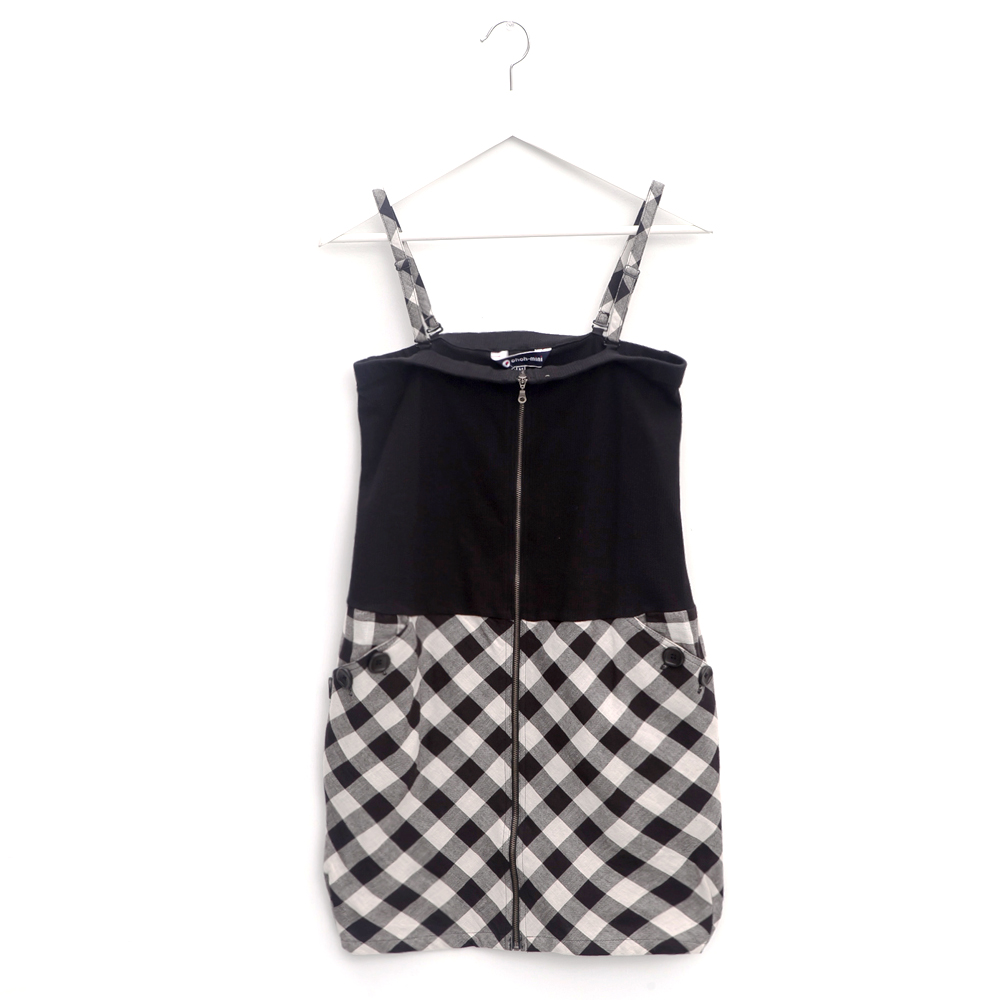 Gennies 奇妮 歐歐咪妮系列-菱格細肩帶平口背心洋裝-