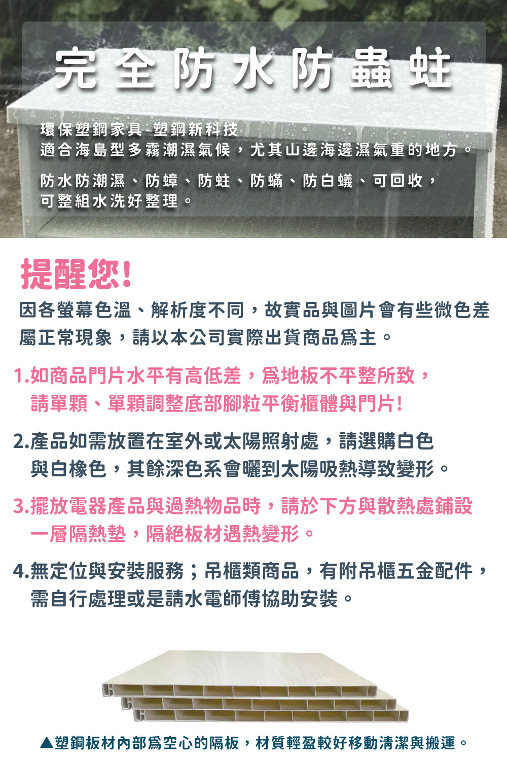 Build dream 築夢家具 2尺 防水塑鋼家具 四層開