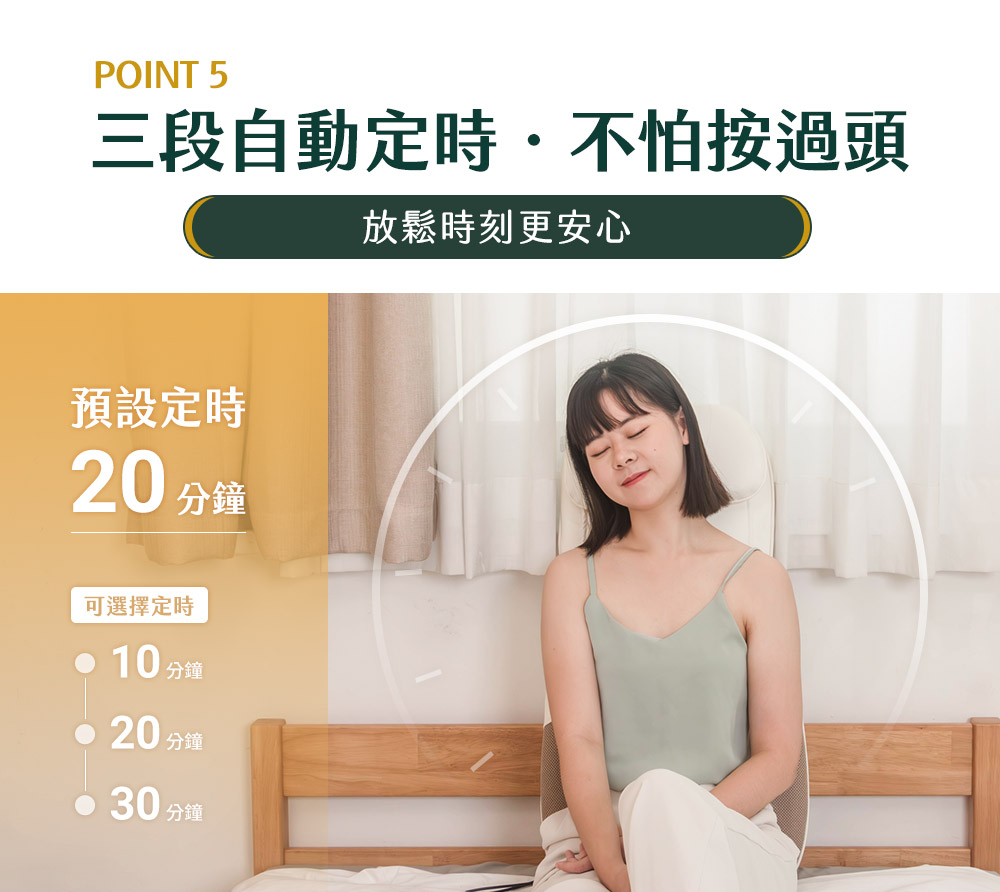 三段自動定時.不怕按過頭