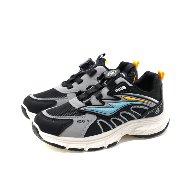 兒童鞋 休閒運動鞋 旋轉鞋扣 黑/灰 大童 童鞋 2708 兒童鞋 休閒運動鞋 旋轉鞋扣 黑/灰 大童 童鞋 2708