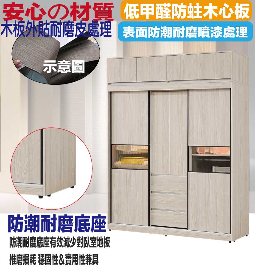 文創集 希望6.1尺開＆推門加高衣櫃組合 推薦