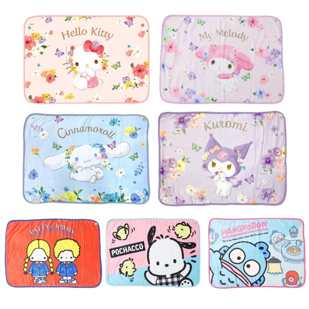小禮堂 Sanrio 三麗鷗 披肩毛毯 100x70cm -