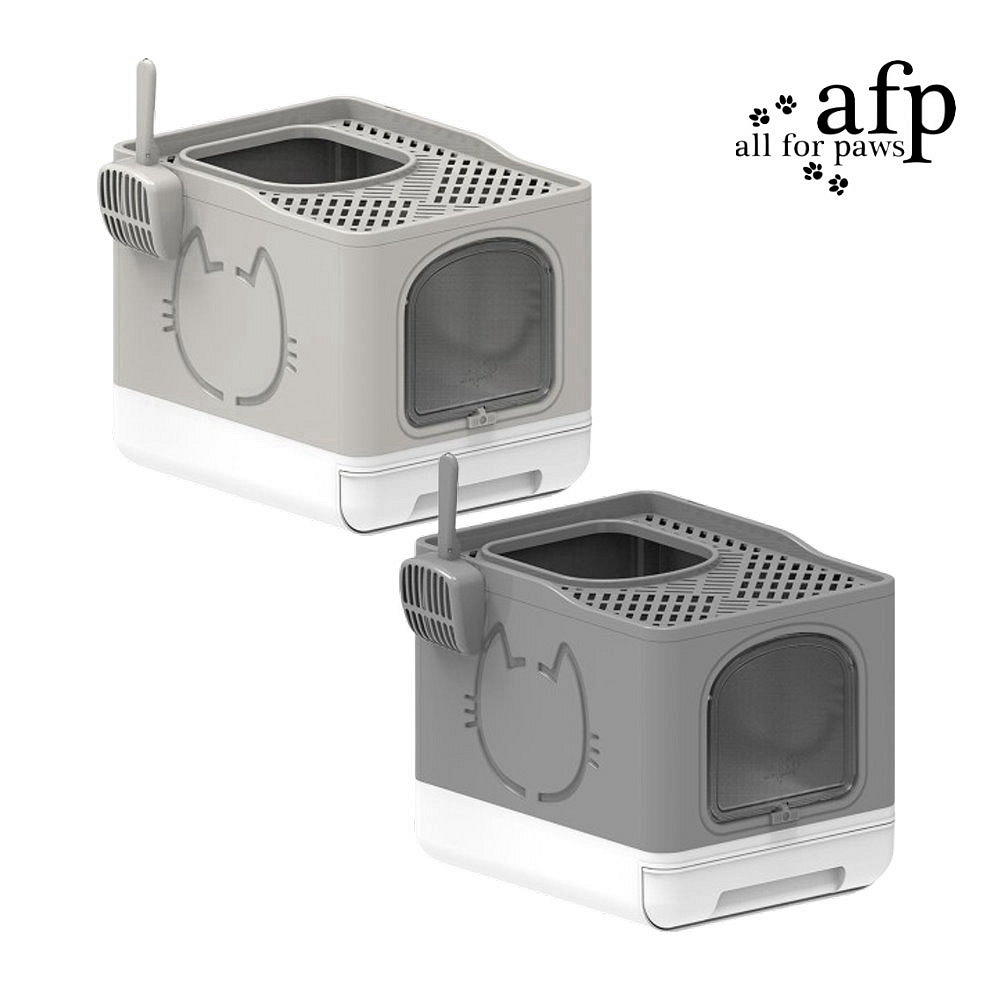 all for paws afp 清新系列-抽折式貓砂盆（經