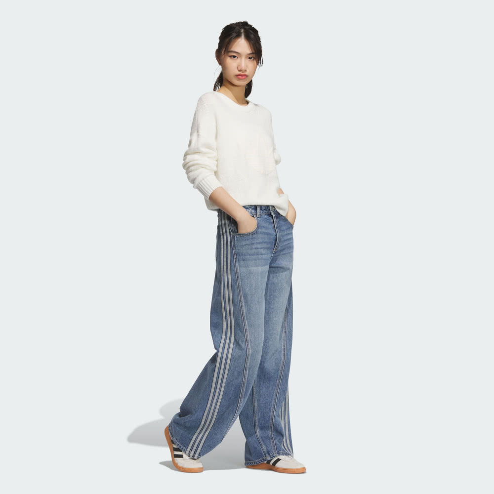 adidas 愛迪達 牛仔長褲 女 - Originals 