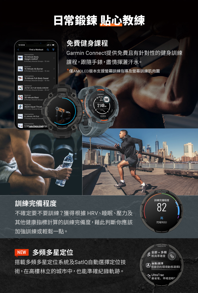 Garmin Connect提供免費且有針對性的健身訓練