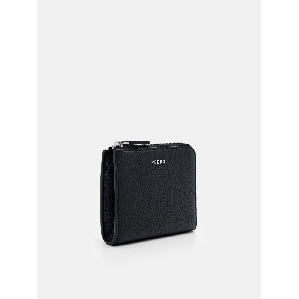 PEDRO 壓花皮革微形錢包-灰褐色/黑色(小CK集團品牌 PEDRO 壓花皮革微形錢包-灰褐色/黑色(小CK集團品牌