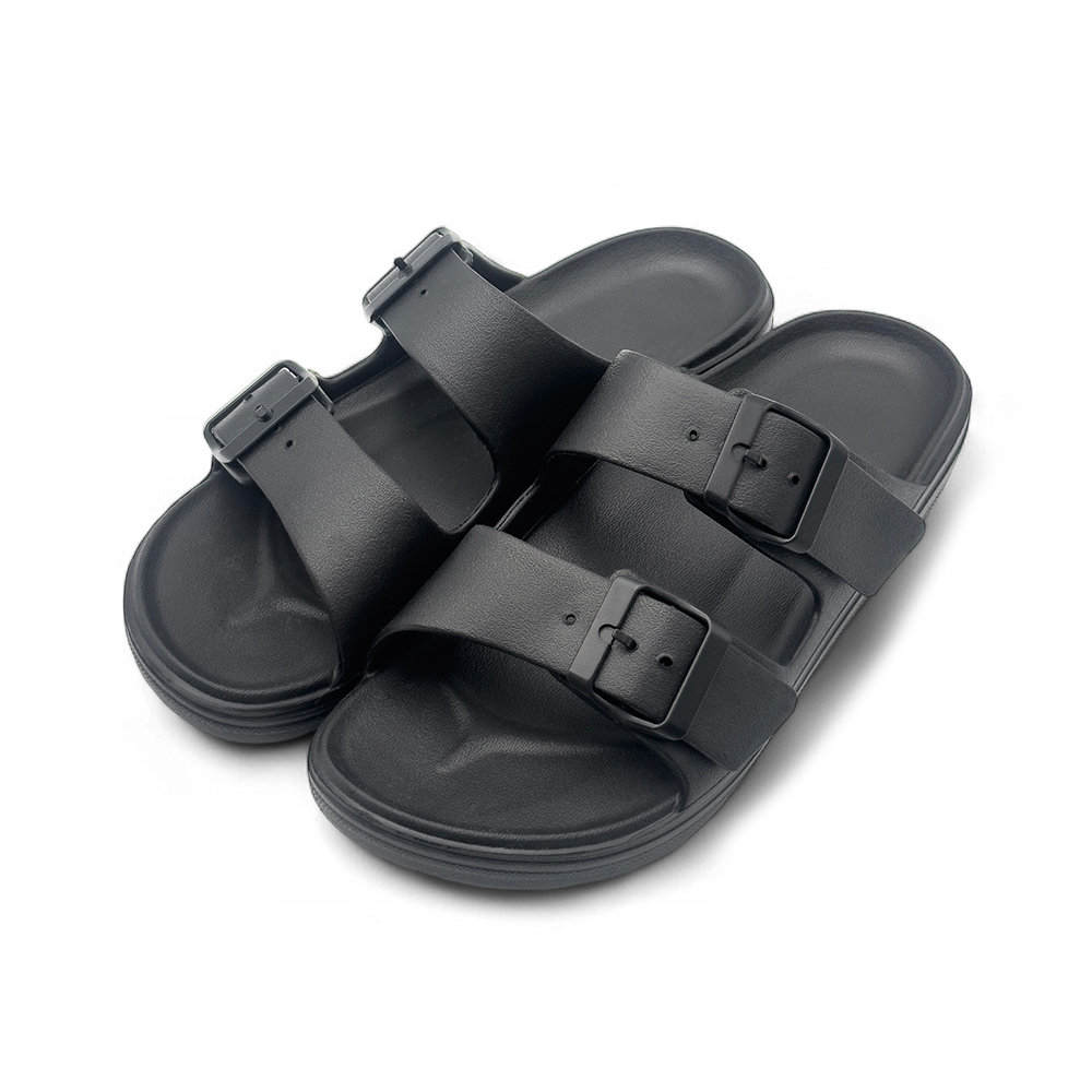 愛咖iFoot 超彈力plus厚底防水拖鞋-黑/米灰/粉/水