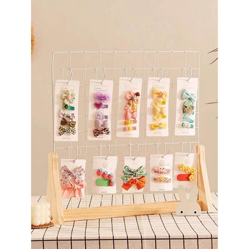 無名精選 鐵網展示架-中45*45網格(ㄇ字一體底座 網格掛