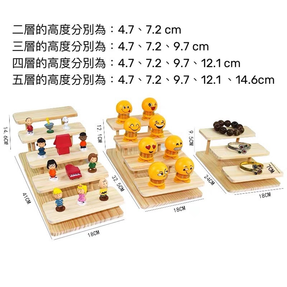 無名精選 眼鏡展示架-五層(平台架 木質 擺攤道具) 推薦